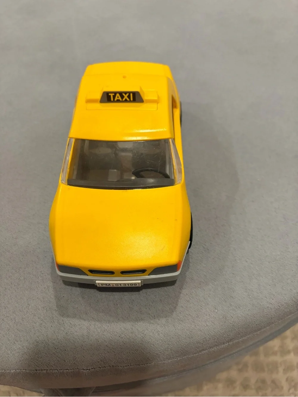Yellow Kids Taxi Toy Car - Classic Play Vehicle